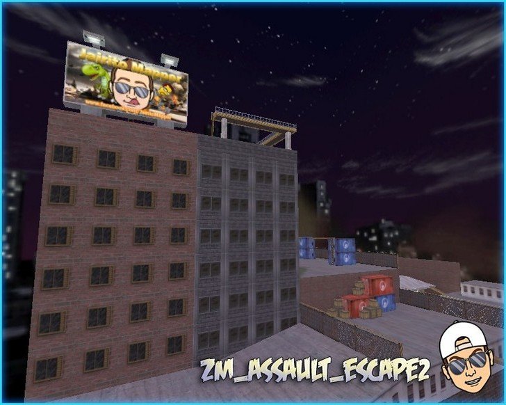 Карта «zm_assault_escape2» для CS 1.6