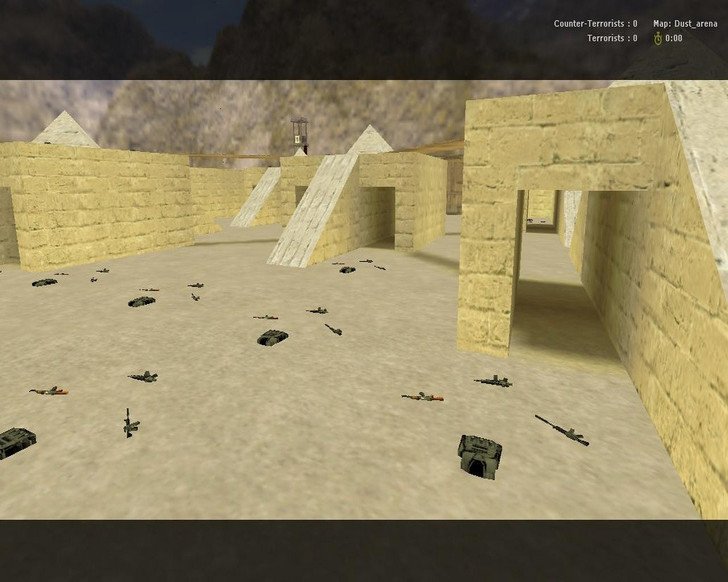 Карта «dust_arena» для CS 1.6